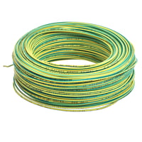 Cable unipolar 1 mm x 100 m verde y amarillo