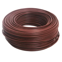 Cable unipolar 2 mm x 100 m marrón