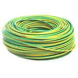 Cable unipolar 6 mm x 100 m verde y amarillo