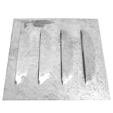 Rejilla de ventilación de acero galvanizado 10 x 10 cm