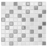 Malla mosaico Misc gris y blanca 30 x 30 cm