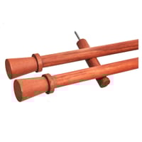 Set de barrales Neo doble 22 mm x 180 cm nogal