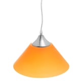 Lámpara colgante de plástico naranja 1 luz E27