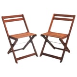 Pack de 2 sillas de exterior Peruti marrón