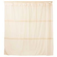 Cortina de baño con protector 180 x 180 cm beige