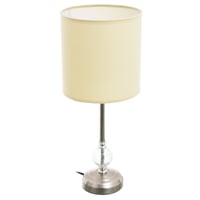 Lámpara de mesa beige 1 luz E27