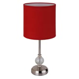 Lámpara de mesa  roja 1 luz E27