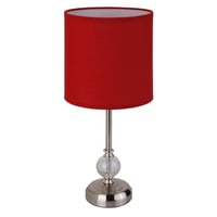 Lámpara de mesa  roja 1 luz E27