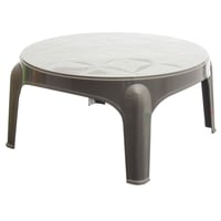 Mesa de exterior Puket de plástico gris auxiliar