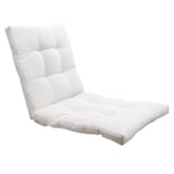 Almohadón decorativo para sillón 54 x 115 cm blanco