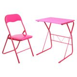 Combo silla + escritorio infantil rosa