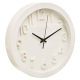 Reloj de pared 3D blanco 25 cm
