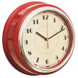 Reloj de pared Chrome rojo 30 cm