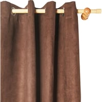 Cortina de tela Black Out 140 x 215 cm chocolate