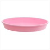 Plato redondo de 20 cm rosado pastel