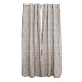 Pack de 2 cortinas de tela Flores 135 x 250 cm gris
