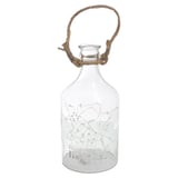Botella de vidrio decorativa con led