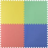 Alfombra infantil de goma eva Puzzle 60 x 60 cm multicolor