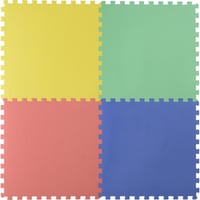 Alfombra infantil de goma eva Puzzle 60 x 60 cm multicolor