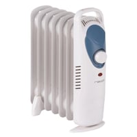 Radiador eléctrico mini de 6 elementos blanco 600 w