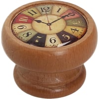 Pomo de madera Reloj Colores 4 cm