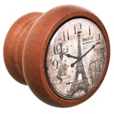 Tirador pomo de madera Reloj Torre 4 cm