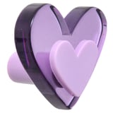 Tirador corazón violeta 4.2 x 3.7 cm