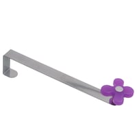 Gancho de puerta Flor de metal violeta