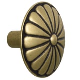 Tirador botón 1 pieza dorado viejo 3,5 cm