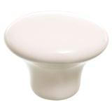 Tirador botón blanco de porcelana 1 pieza