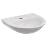 Lavatorio ovalado loza para pedestal 41 x 34 x 13.5 cm blanco