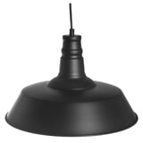 Lámpara colgante Acero Galpón negro 1 luz E27