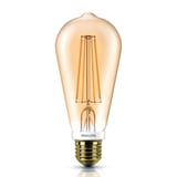 Lámpara de luz LED fila diminicente gold E27 5 w cálida