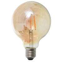 Lamparita LED globo ámbar 4 w E27