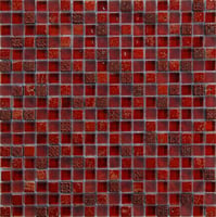 Malla mosaico rojo 30 x 30 cm