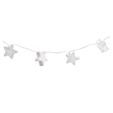 Guirnalda Estrella de papel blanco 3 m con 20 luces