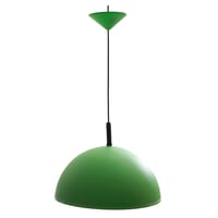 Lámpara de techo colgante verde 1 luz E27