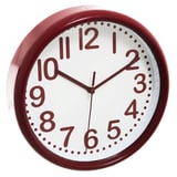 Reloj de pared York rojo 21,6 cm
