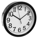 Reloj de pared York negro 21,6 cm