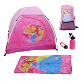 Set de camping Princesas 5 piezas rosa