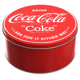 Lata redonda mediana Coca Cola