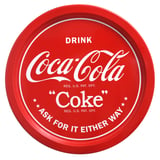Lata bandeja redonda Coca Cola 32 cm
