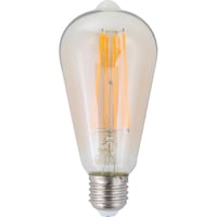 Lámpara de luz LED filamento 6 w ST64 E27 ambar