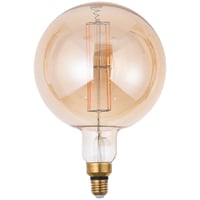 Lámpara de luz LED filamento 8 w G200 E27 ambar