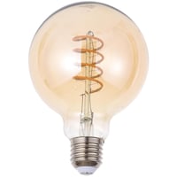 Lámpara de luz LED filamento 4 w G95 E27 ambar
