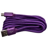 Cable micro USB 3 m violeta
