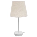 Lámpara de mesa 1 luz E27 60 w blanca