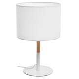 Lámpara de mesa 1 luz E27 blanca