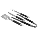 Set de asado 4 piezas con espatula, cuchillo, pinza y tenedor