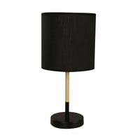 Lámpara de mesa  negra 1 luz E14